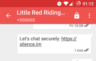 Silence IM screenshot 1