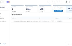 Interface main page
