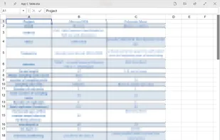 Preview of an excel .xlsx file using the office plugin at https://github.com/QL-Win/QuickLook.Plugin.OfficeViewer