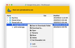  With File Browser you can open, download, rename and delete remote files without mount.

File Browser works without overheads of Windows Explorer and macOS Finder and provides easy and fast access to your files. 