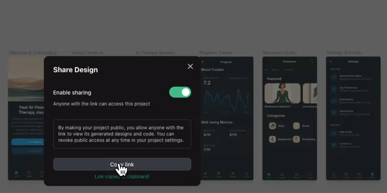 Stitch by Google introduces public sharing for read-only project links image