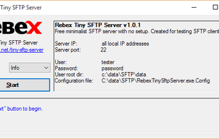 Rebex Tiny SFTP Server screenshot 1