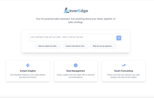 Chat first design, like many common LLMs.