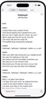 Lyrics display