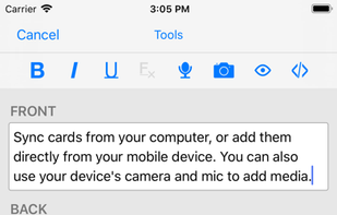 AnkiMobile screenshot 2