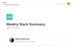 Example Slack digest