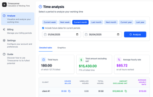 Timescanner screenshot 1