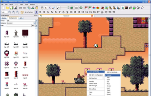 Level editor, context menu