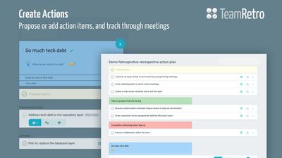 Create allocate and track actions from meeting to meeting.