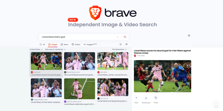 Brave Search introduces privacy-preserving image and video search index, reducing dependence on Google and Bing image