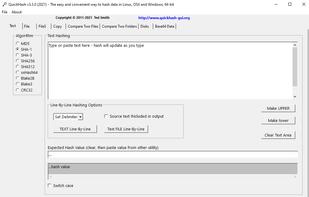 QuickHashGUI screenshot 1