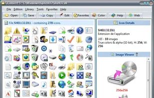 home screen with contents of dll being shown