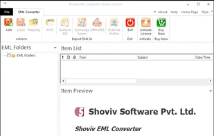 Shoviv EML to PST Converter screenshot 1