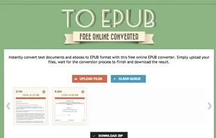 To EPUB screenshot 2