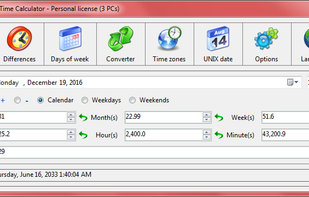 Advanced Date Time Calculator screenshot 1