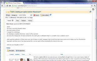 Ticket details popup