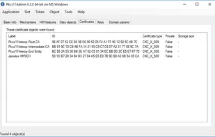 Pkcs11Admin screenshot 1