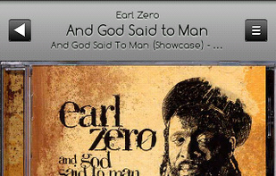 Default skin, up-left corner button : return to browse, up-right corner button : go to now playing list with "on-the-fly" reorganization (drag & drop)