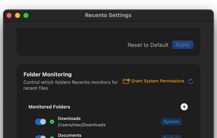 Recento screenshot 2
