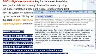 Instant Translation after copying text to clipboard