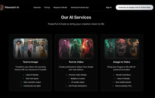 PlasmaArt AI Homepage