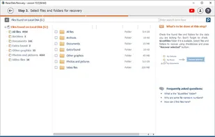 Recovered files in Raise Data Recovery