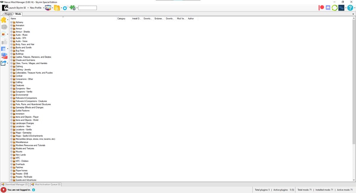 how to use nexus mod manager skyrim special