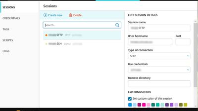 Settings tab
