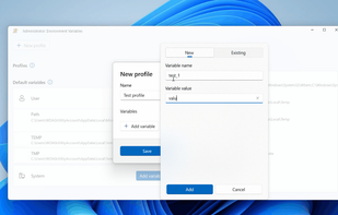 PowerToys - Environment Variables screenshot 1