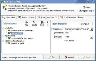 Context Menu Items Management