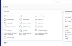 C-PANEL DASHBOARD