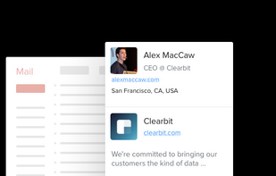See contextual data when someone emails you