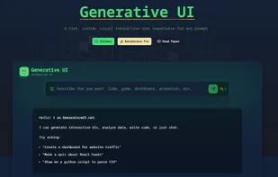 Generaive UI screenshot 1