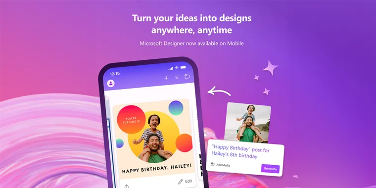 Microsoft extends availability of AI-Powered Design Tool to Android and iOS platforms image