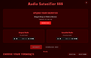 Audio Satanifier 666 screenshot 1
