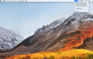 TODO Menubar screenshot 1