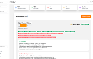 CVshelf screenshot 1
