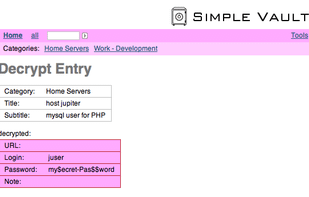 SimpleVault screenshot 1