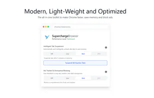 Main Dashboard: Instantly see your optimization status and performance level.