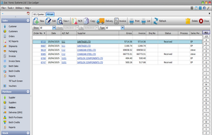 Ice Ledger Purchase Orders List View