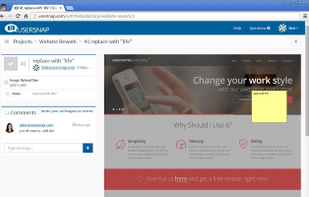 Usersnap screenshot 2