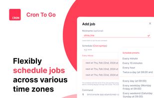 Schedule tasks with 60-second precision across time zones, utilizing Unix cron format or simple rate expressions. This allows you to run jobs multiple times a day, on specific days, and at precise times of the week or month, as well as running your jobs according to your local time or more specifically, daylight saving time!