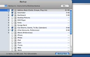 iBackup screenshot 1