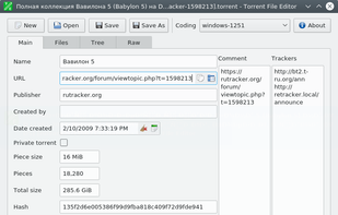 Torrent File Editor screenshot 1
