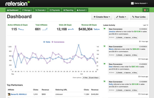 Refersion screenshot 1