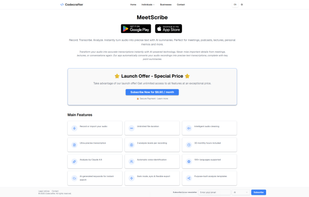 MeetScribe screenshot 1