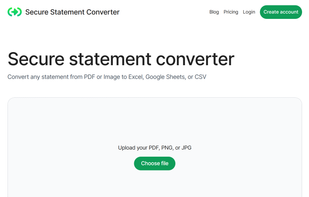 Secure Statement Converter screenshot 1