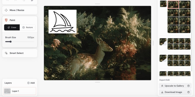 Midjourney unveils updated image editor with layers and smart selection for all tiers image