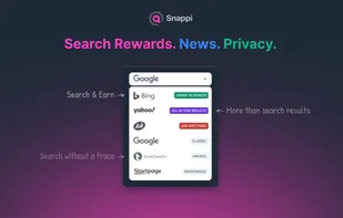 Choose how you search: earn rewards, read trending news, or browse privately with one quick toggle.