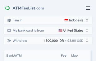 ATMFeeList.com screenshot 1